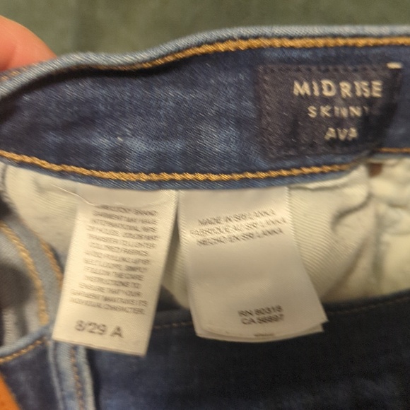Lucky Brand Ava Mid Rise Skinny Size 8 - Picture 10 of 11
